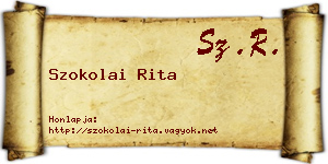 Szokolai Rita névjegykártya